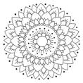 Kakeldekor, Lotus Vit/Svart (6st)