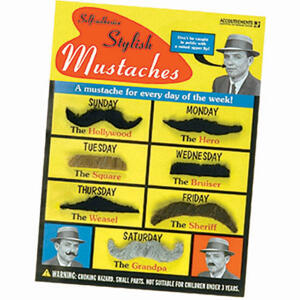Hauskaa - Muut tarvikkeet - Viikset, Stylish Mustaches -setti